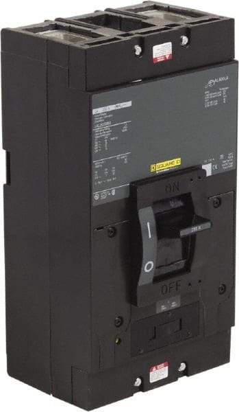Square D - 250 Amp, 600 VAC, 2 Pole, Panel Mount Molded Case Circuit Breaker - Thermal Magnetic Trip - Industrial Tool & Supply