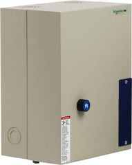 Schneider Electric - 3 Pole, 50 Amp, 120 Coil VAC, Nonreversible Enclosed IEC Motor Starter - 1 Phase Hp: 3 at 120 VAC, 7.5 at 240 VAC, 3 Phase Hp: 15 at 208 VAC, 15 at 230 VAC, 40 at 460 VAC, 40 at 575 VAC - Industrial Tool & Supply