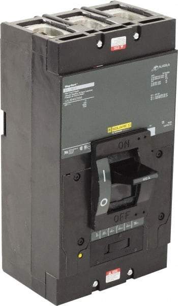 Square D - 400 Amp, 600 V, 3 Pole, Panel Mount Motor Circuit Breaker - Thermal Magnetic Trip, Multiple Breaking Capacity Ratings - Industrial Tool & Supply
