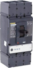 Square D - 600 Amp, 600 VAC, 3 Pole, Panel Mount Molded Case Circuit Breaker - Electronic Trip, Multiple Breaking Capacity Ratings, 2 AWG - Industrial Tool & Supply