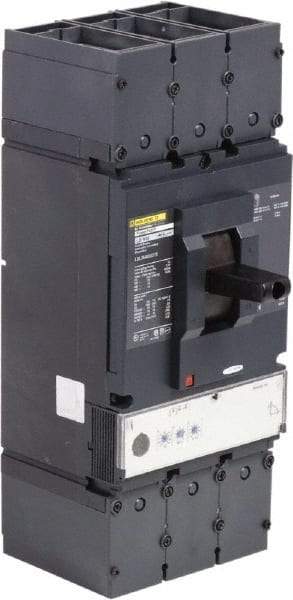 Square D - 400 Amp, 600 VAC, 3 Pole, Panel Mount Molded Case Circuit Breaker - Electronic Trip, Multiple Breaking Capacity Ratings, 2 AWG - Industrial Tool & Supply