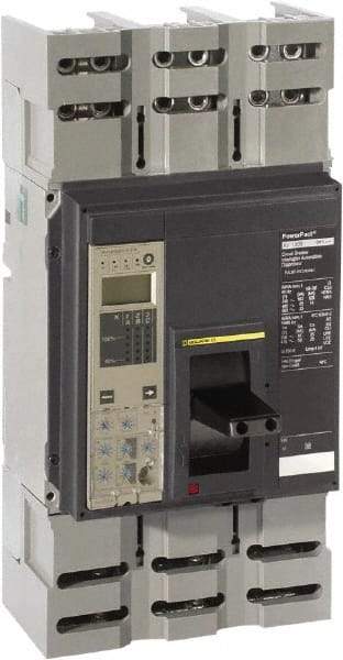 Square D - 1000 Amp, 600 VAC, 3 Pole, Panel Mount Molded Case Circuit Breaker - Electronic Trip, Multiple Breaking Capacity Ratings, 3/0 AWG - Industrial Tool & Supply
