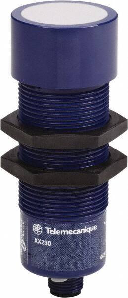 Telemecanique Sensors - PNP, 8m Detection, Cylinder, Ultrasonic Proximity Sensor - 4 Wires, IP65, 12 to 24 VDC, M30x1.5 Thread, 44mm Wide - Industrial Tool & Supply