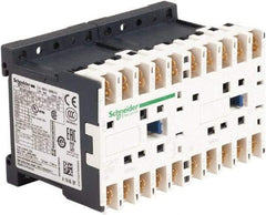 Schneider Electric - 3 Pole, 24 Coil VAC at 50/60 Hz, 12 Amp at 440 VAC, 16 Amp at 690 VAC and 20 Amp at 440 VAC, Reversible IEC Contactor - BS 5424, CSA, IEC 60947, NF C 63-110, RoHS Compliant, UL Listed, VDE 0660 - Industrial Tool & Supply