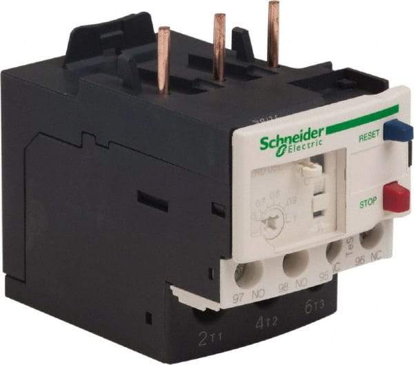 Schneider Electric - 3 Pole, NEMA Size 00-1, 0.63 to 1 Amp, 690 VAC, Thermal NEMA Overload Relay - Trip Class 20, For Use with LC1D09, LC1D12, LC1D18, LC1D25, LC1D32 and LC1D38 - Industrial Tool & Supply