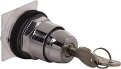 Schneider Electric - 1.18 Inch Mount Hole, 3 Position, Knob and Pushbutton Operated, Selector Switch Only - Black, Maintained (MA), without Contact Blocks, Weatherproof and Dust and Oil Resistant - Industrial Tool & Supply