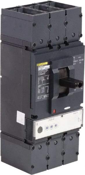 Square D - 400 Amp, 600 VAC, 3 Pole, Panel Mount Molded Case Circuit Breaker - Electronic Trip, Multiple Breaking Capacity Ratings, 2 AWG - Industrial Tool & Supply