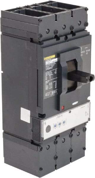 Square D - 400 Amp, 600 VAC, 3 Pole, Panel Mount Molded Case Circuit Breaker - Electronic Trip, 110mm Deep x 340mm High x 140mm Wide - Industrial Tool & Supply