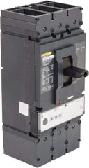 Square D - 400 Amp, 600 VAC, 3 Pole, Panel Mount Molded Case Circuit Breaker - Electronic Trip, 110mm Deep x 340mm High x 140mm Wide - Industrial Tool & Supply
