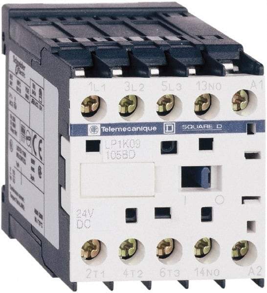 Schneider Electric - 4 Pole, 24 Coil VDC, 20 Amp at 440 VAC, IEC Contactor - BS 5424, CSA, IEC 60947, NF C 63-110, RoHS Compliant, UL Listed, VDE 0660 - Industrial Tool & Supply