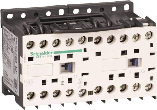 Schneider Electric - 3 Pole, 230 to 240 Coil VAC at 50/60 Hz, 6 Amp at 440 VAC, Reversible IEC Contactor - BS 5424, CSA, IEC 60947, NF C 63-110, RoHS Compliant, UL Listed, VDE 0660 - Industrial Tool & Supply
