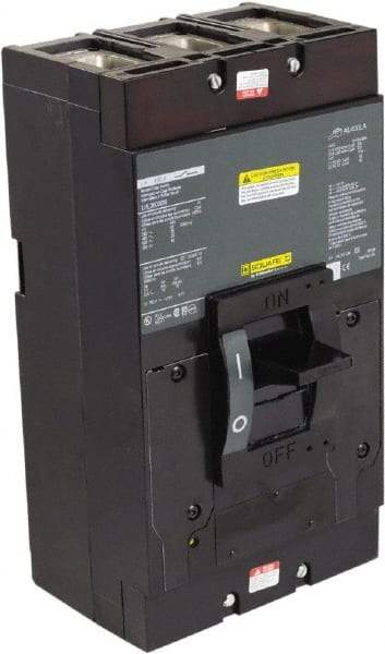 Square D - 400 Amp, 600 V, 3 Pole, Panel Mount Molded Case Circuit Breaker - Thermal Magnetic Trip, Multiple Breaking Capacity Ratings - Industrial Tool & Supply