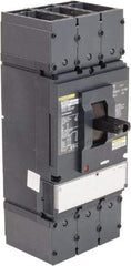Square D - 600 Volt, 400 Amp, Automatic Molded Case Switch - 3 Pole, 18 at 600 VAC, 35 at 480 VAC, 65 at 240 VAC kA Interrupting Rating, Line/Load Lug Connection - Industrial Tool & Supply