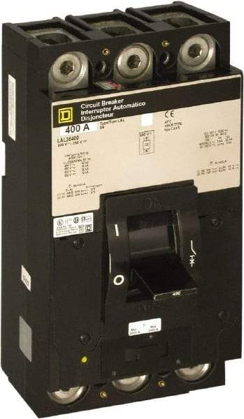 Square D - 250 Amp, 600 V, 3 Pole, Panel Mount Molded Case Circuit Breaker - Thermal Magnetic Trip, Multiple Breaking Capacity Ratings - Industrial Tool & Supply