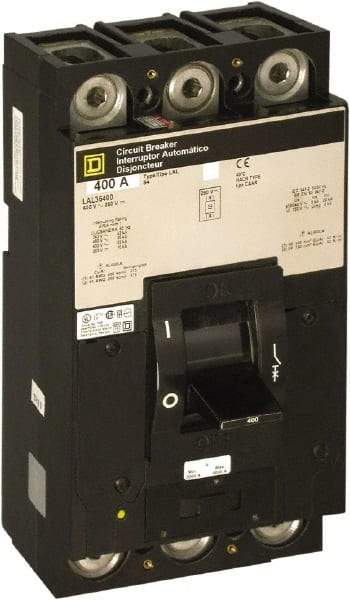 Square D - 175 Amp, 600 V, 2 Pole, Panel Mount Molded Case Circuit Breaker - Thermal Magnetic Trip, Multiple Breaking Capacity Ratings - Industrial Tool & Supply