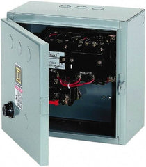 Square D - 110 Coil VAC at 50 Hz, 120 Coil VAC at 60 Hz, 135 Amp, NEMA Size 4, Reversible Enclosed Enclosure NEMA Motor Starter - 3 Phase hp: 100 at 460 VAC, 100 at 575 VAC, 40 at 200 VAC, 50 at 230 VAC, 1 Enclosure Rating - Industrial Tool & Supply