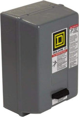 Square D - 110 Coil VAC at 50 Hz, 120 Coil VAC at 60 Hz, 18 Amp, Nonreversible Enclosed Enclosure NEMA Motor Starter - 1 hp at 1 Phase, 1 Enclosure Rating - Industrial Tool & Supply