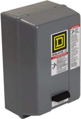 Square D - 220 Coil VAC at 50 Hz, 240 Coil VAC at 60 Hz, 18 Amp, Nonreversible Enclosed Enclosure NEMA Motor Starter - 2 hp at 1 Phase, 1 Enclosure Rating - Industrial Tool & Supply