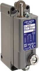 Square D - SPDT, NC/NO, 600 VAC, Screw Terminal, Roller Plunger Actuator, General Purpose Limit Switch - 1, 2, 4, 12, 13 NEMA Rating, IP65 IPR Rating, Surface Mount - Industrial Tool & Supply