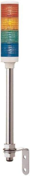 Schneider Electric - LED Lamp, Blue, Green, Orange, Red, Steady, Preassembled Stackable Tower Light Module Unit - 24 VAC/VDC, 100 Milliamp, IP23, IP54 Ingress Rating, Pipe Mount - Industrial Tool & Supply