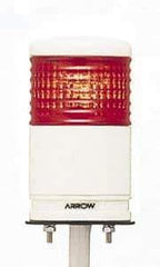 Schneider Electric - LED Lamp, Red, Flashing and Steady, Preassembled Stackable Tower Light Module Unit - 24 VDC, 100 Milliamp, IP54 Ingress Rating, Base Mount - Industrial Tool & Supply