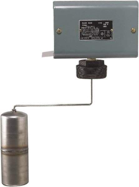 Square D - 1 NEMA Rated, DPST-DB, Float Switch Pressure and Level Switch - 575 VAC, Line-Load-Load-Line Terminal - Industrial Tool & Supply