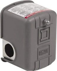 Square D - 1 NEMA Rated, General Purpose Pressure and Level Switch - Fixed Pressure, 575 VAC, Screw Terminal, For Use with Electrically Driven Air Compressors - Industrial Tool & Supply