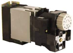 Square D - Time Delay Relay - 5 & 10 Contact Amp, 110 VAC at 50 Hz & 120 VAC at 60 Hz - Industrial Tool & Supply