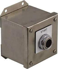 Schneider Electric - 1 Operator, Projecting Pushbutton Control Station - Auto, Hand, Off (Legend), Maintained Switch, NO/NC Contact, NEMA 1, 13, 3, 4 - Industrial Tool & Supply