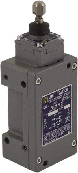 Square D - DPDT, 2NC/2NO, 600 Volt, Screw Terminal, Plunger Actuator, General Purpose Limit Switch - 1, 2, 4, 6, 12, 13, 6P NEMA Rating, IP67 IPR Rating - Industrial Tool & Supply