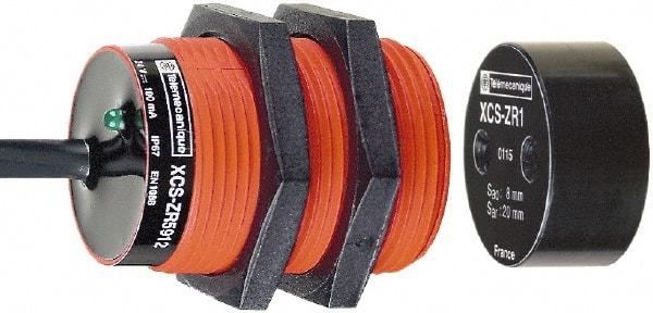 Telemecanique Sensors - 2NC Configuration, 24 VDC, 100 Amp, Plastic, Noncontact Safety Limit Switch - 2m Cable Length, IP66, IP67 Ingress Rating - Industrial Tool & Supply