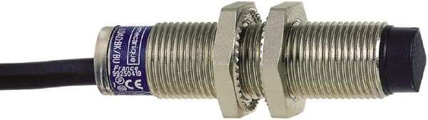 Telemecanique Sensors - NPN, PNP, 4mm Detection, Cylinder, Inductive Proximity Sensor - 2 Wires, IP68, 24 to 210 VDC, 24 to 240 VAC @ 50/60 Hz, M12x1 Thread, 55mm Long - Industrial Tool & Supply