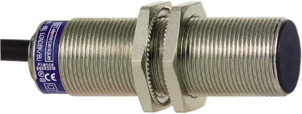 Telemecanique Sensors - NPN, PNP, 5mm Detection, Cylinder, Inductive Proximity Sensor - 2 Wires, IP68, 24 to 210 VDC, 24 to 240 VAC @ 50/60 Hz, M18x1 Thread, 60mm Long - Industrial Tool & Supply