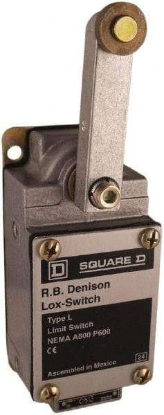 Square D - 3PDT, 2NC/NO, 600 Volt, Screw Terminal, Rotary Spring Return Actuator, General Purpose Limit Switch - 1, 2, 4, 12, 13 NEMA Rating, IP67 IPR Rating - Industrial Tool & Supply