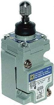 Square D - SPDT, NC/NO, 600 Volt Screw Terminal, Plunger Actuator, General Purpose Limit Switch - 1, 2, 4, 6, 12, 13, 6P NEMA Rating, IP67 IPR Rating - Industrial Tool & Supply