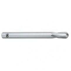 14mm Dia. - 127mm OAL - Bright CBD - Ball End SE EM - 2 FL - Industrial Tool & Supply