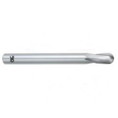 14mm Dia. - 127mm OAL - Bright CBD - Ball End SE EM - 2 FL - Industrial Tool & Supply
