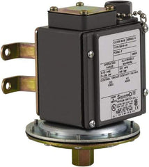 Square D - 4, 13 and 4X NEMA Rated, DPDT, 0.2 to 10 psi, Vacuum Switch Pressure and Level Switch - Adjustable Pressure, 120 VAC, 125 VDC, 240 VAC, 250 VDC, Screw Terminal - Industrial Tool & Supply
