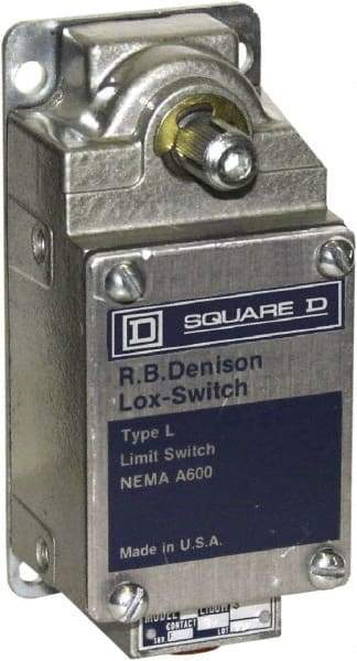 Square D - DPST, 2NO, 600 Volt, Screw Terminal, Rotary Spring Return Actuator, General Purpose Limit Switch - 1, 2, 4, 12, 13 NEMA Rating, IP67 IPR Rating - Industrial Tool & Supply