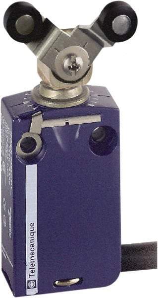Telemecanique Sensors - NC/NO, 240 VAC, Roller Plunger Actuator, General Purpose Limit Switch - Industrial Tool & Supply