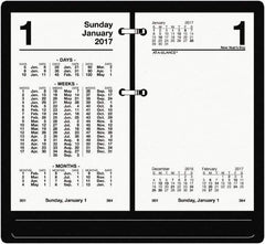 AT-A-GLANCE - 730 Sheet, 3-1/2 x 6", Financial Desk Calendar Refill - White - Industrial Tool & Supply