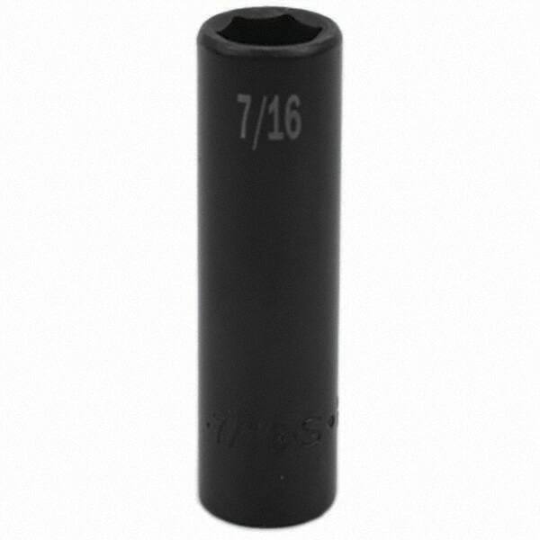 SK - Impact Socket - 3/8"DR 7/16" DEEP IMPACT SOCKET - Industrial Tool & Supply