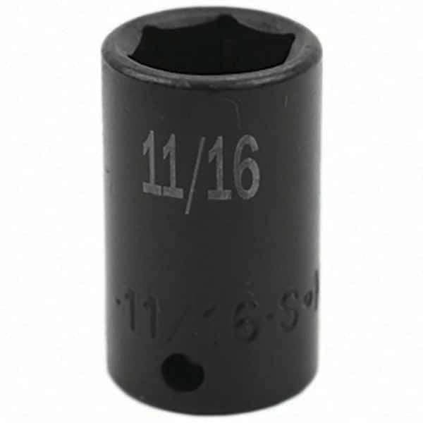 SK - Impact Socket - 3/8"DR 6PT 11/16" SEMI-DEEP IMPACT SOCKET - Industrial Tool & Supply