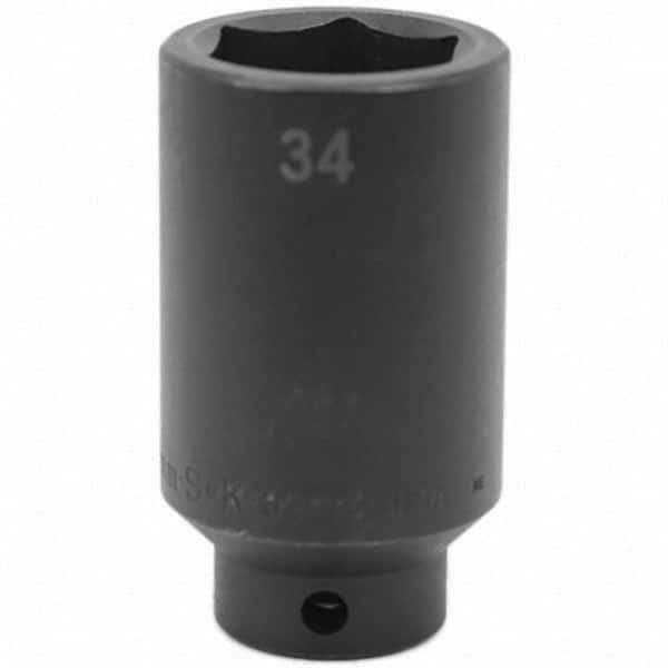 SK - Impact Socket - 1/2"DR 34MM DEEP IMPACT SOCKET - Industrial Tool & Supply