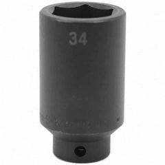 SK - Impact Socket - 1/2"DR 34MM DEEP IMPACT SOCKET - Industrial Tool & Supply