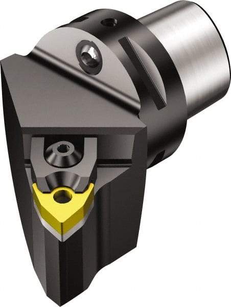 Sandvik Coromant - Left Hand, C3 WNMG 332 Modular Turning and Profiling Cutting Unit Head - Pin and Wedge Holding Method, Inch Hole Diameter, Through Coolant - Industrial Tool & Supply