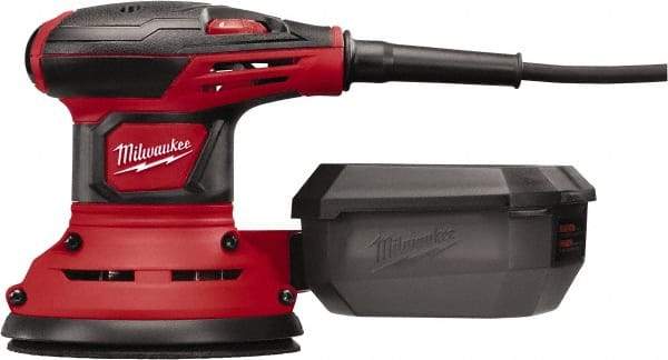 Milwaukee Tool - 5" Pad, 7,000 to 12,000 OPM, Electric Orbital Sander - Round, Random Orbital Sander, 3 Amps - Industrial Tool & Supply