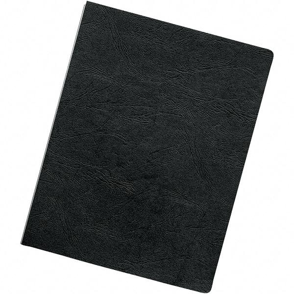 FELLOWES - Black Vinyl Binding Machine Report Cover - 8-3/4 x 11-1/4" - Industrial Tool & Supply