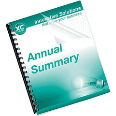 FELLOWES - Clear PVC Binding Machine Report Cover - 8-3/4 x 11-1/4" - Industrial Tool & Supply