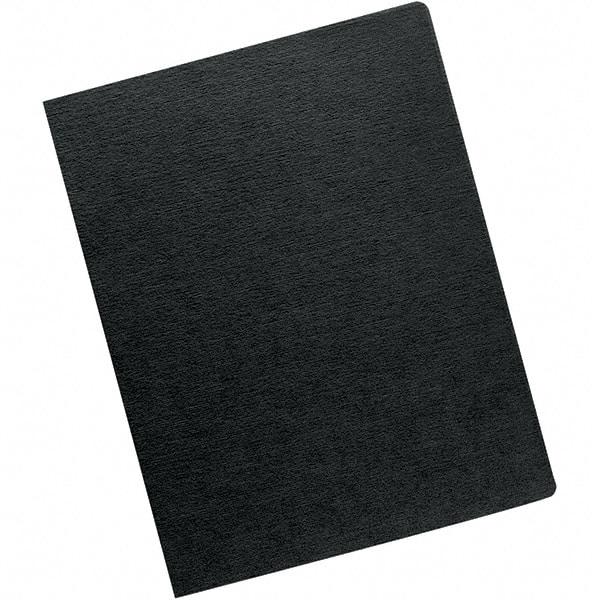 FELLOWES - Black 70 Lb Paper Stock Binding Machine Report Cover - 8-3/4 x 11-1/4" - Industrial Tool & Supply